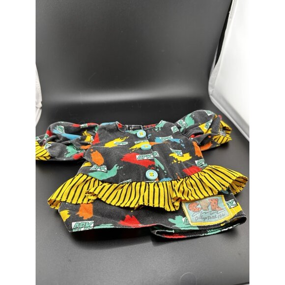 Vtg Cabbage Patch Kids Doll Designer Line Black Yellow CPK Dress Transitional - Picture 2 of 7